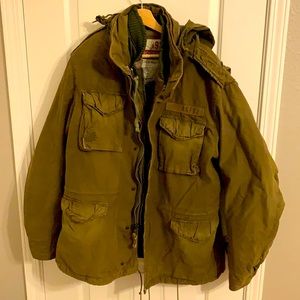 Abercrombie & Fitch distressed 2 jacket parka
